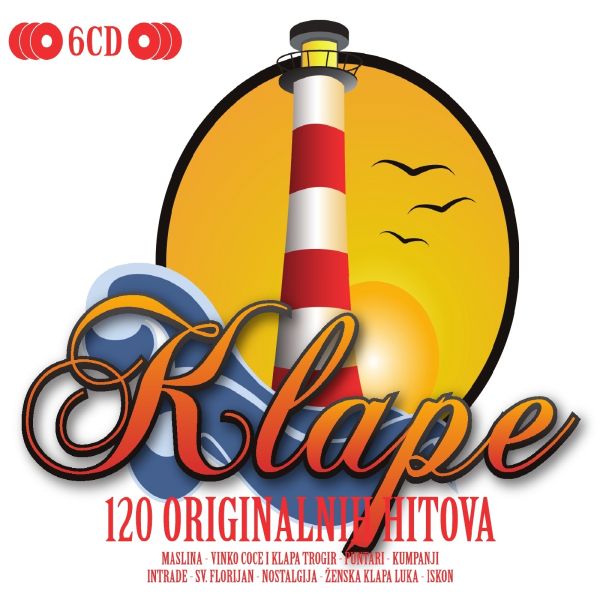 Razni - Klape, 120 Originalnih Hitova (CD)